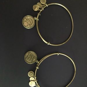 Pair of 2 Alex And Ani Silver Bracelets